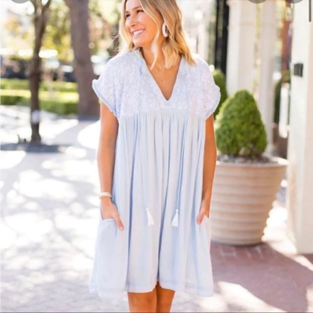 J.Marie Dani floral embroidered boho dress